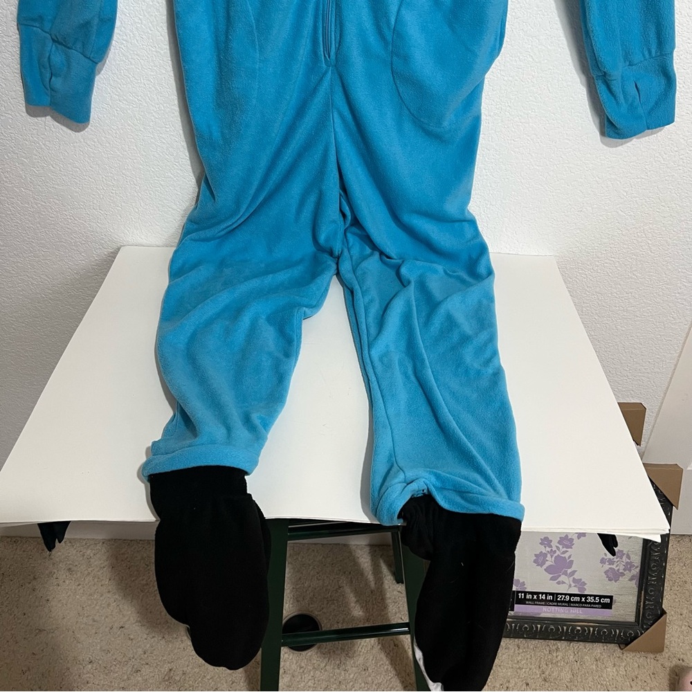 Adventure Time Finn the Human Cartoon Network Fleece Onesie Costume Unisex 2XL - Picture 3 of 16
